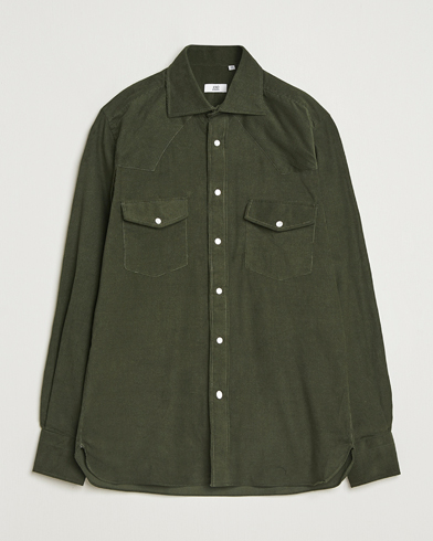 100Hands Western Cord Shirt Olive – Verde