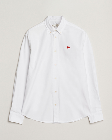 Forét Flag Regular Fit Oxford Shirt White – Bianco