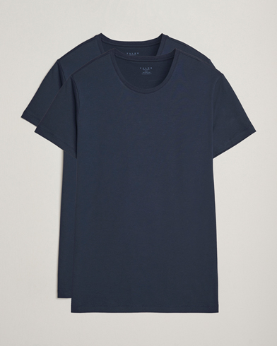 Falke 2-Pack Cotton Crew Neck T-Shirt Midnight – Blu