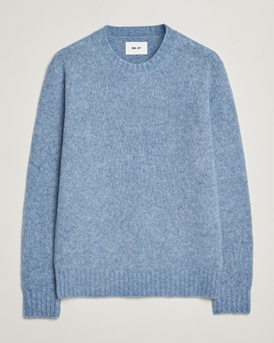 NN07 Lee Wool Knitted Sweater Denim Blue – Blu