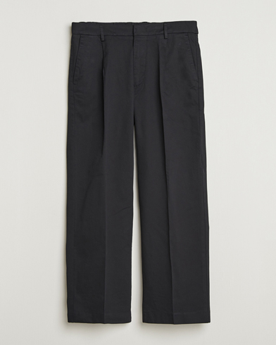 NN07 Kay Cotton Pleated Trousers Black – Nero
