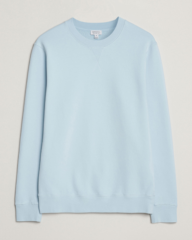 Sunspel Loopback Sweatshirt Frost Blue – Blu