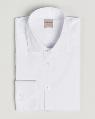Stenströms Slimline Cotton Stretch Shirt White – Bianco