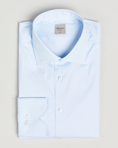 Stenströms Regular Fit Cotton Stretch Shirt Light Blue – Blu