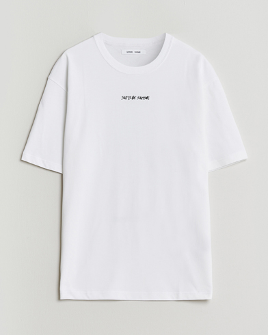 Samsøe Samsøe Dinner Printed Crew Neck T-Shirt White – Bianco