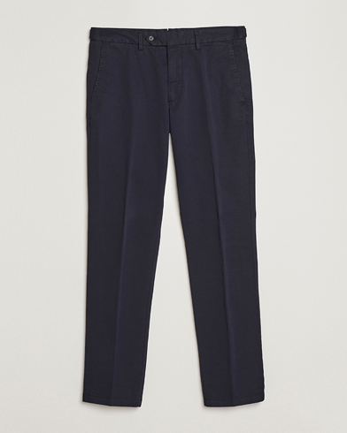 Oscar Jacobson Danwick Cotton Trousers Navy – Blu