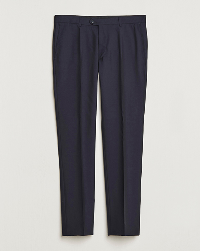 Oscar Jacobson Denz Wool Trousers Navy – Blu