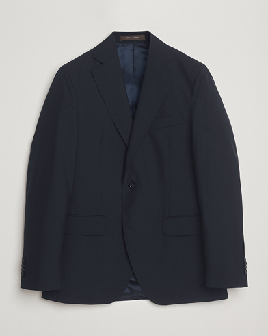 Oscar Jacobson Fogerty Wool Blazer Navy – Blu