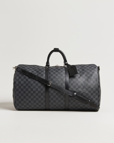 Louis Vuitton Pre-Owned Keepall Bandouliére 55 Damier Graphite – Grigio