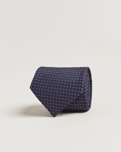 Brioni Microstructure Silk Tie Navy – Blu