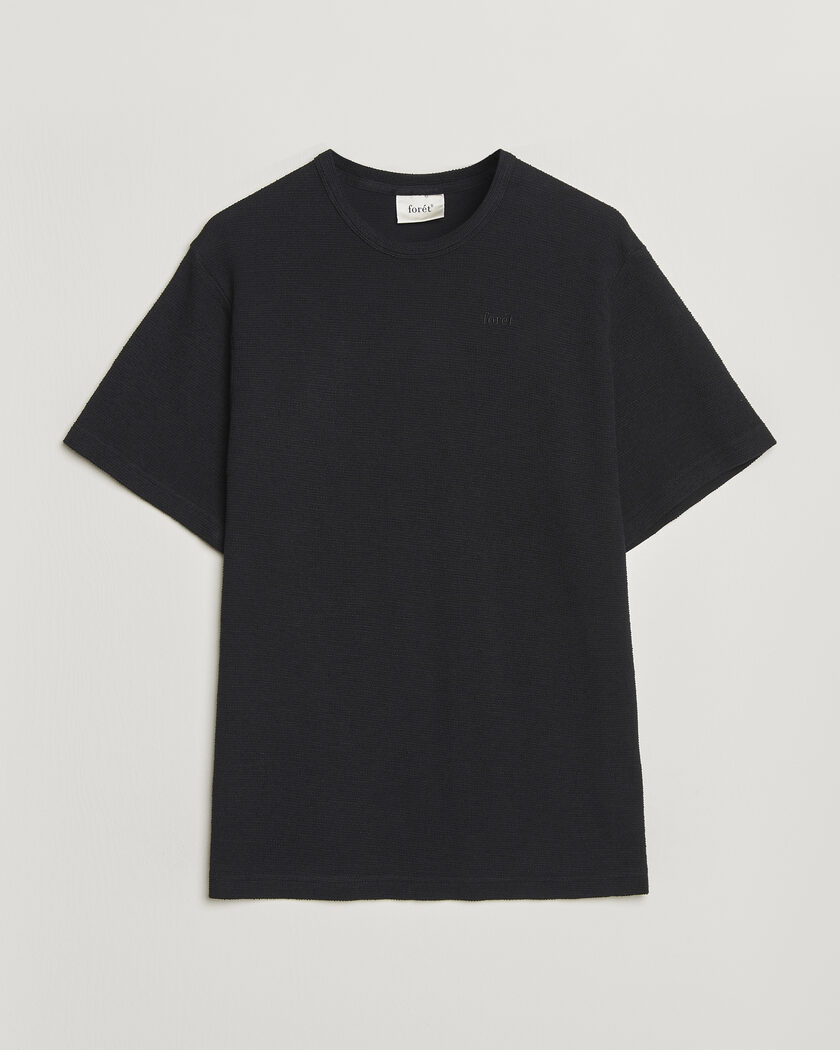 Forét Fir Structured T-Shirt Black – Nero