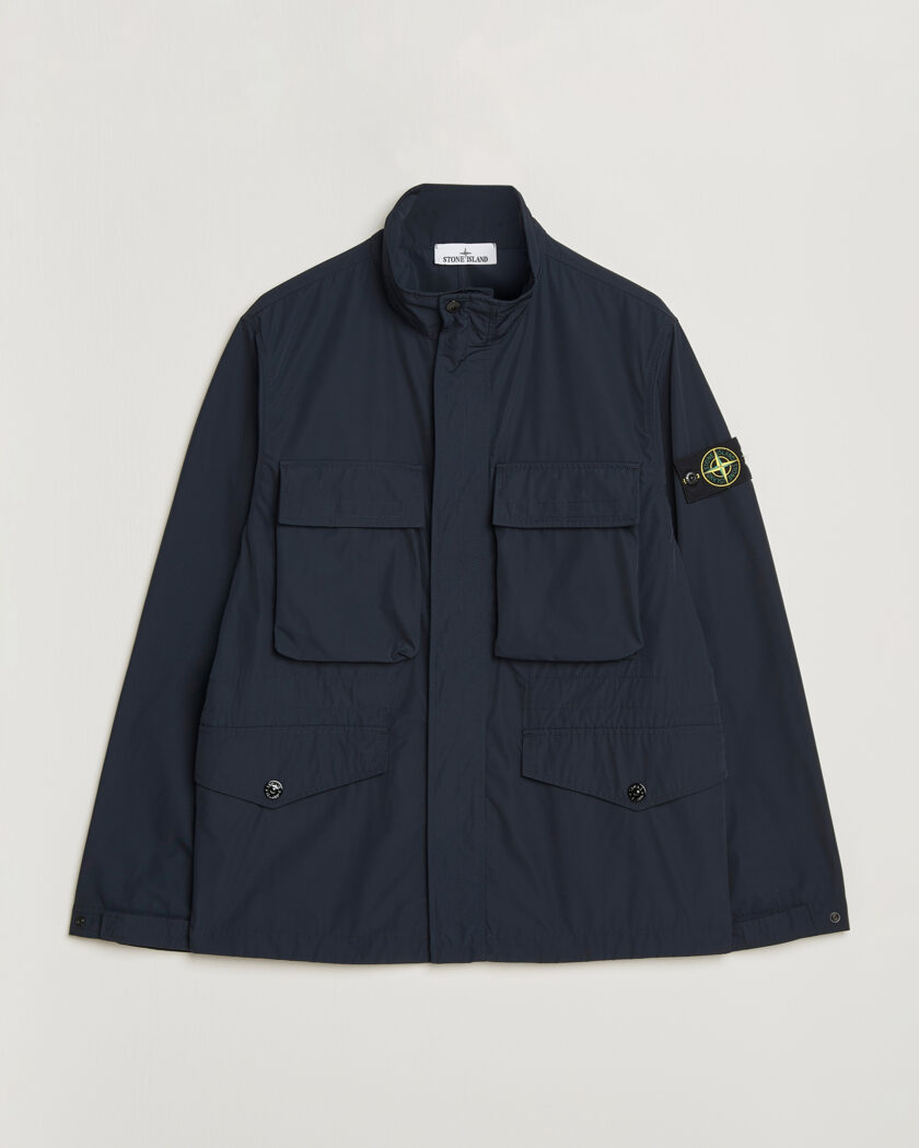 Stone Island Micro Twill Field Jacket Navy – Blu