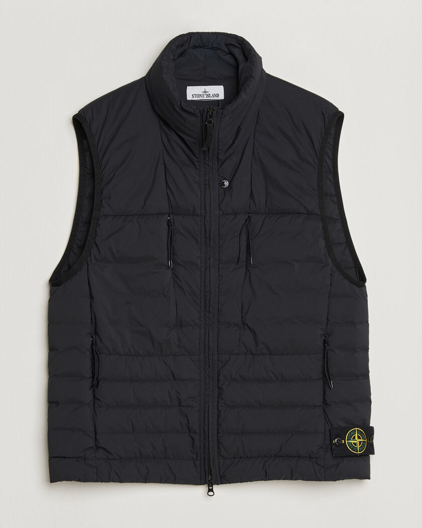 Stone Island Nylon Down Vest Black – Nero