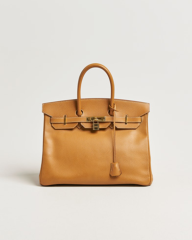 Hermès Pre-Owned Birkin 35 Ardennes Gold – Marrone