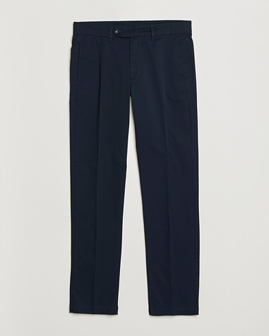 Massimo Alba Winch Cotton Gabardine Trousers Navy – Blu