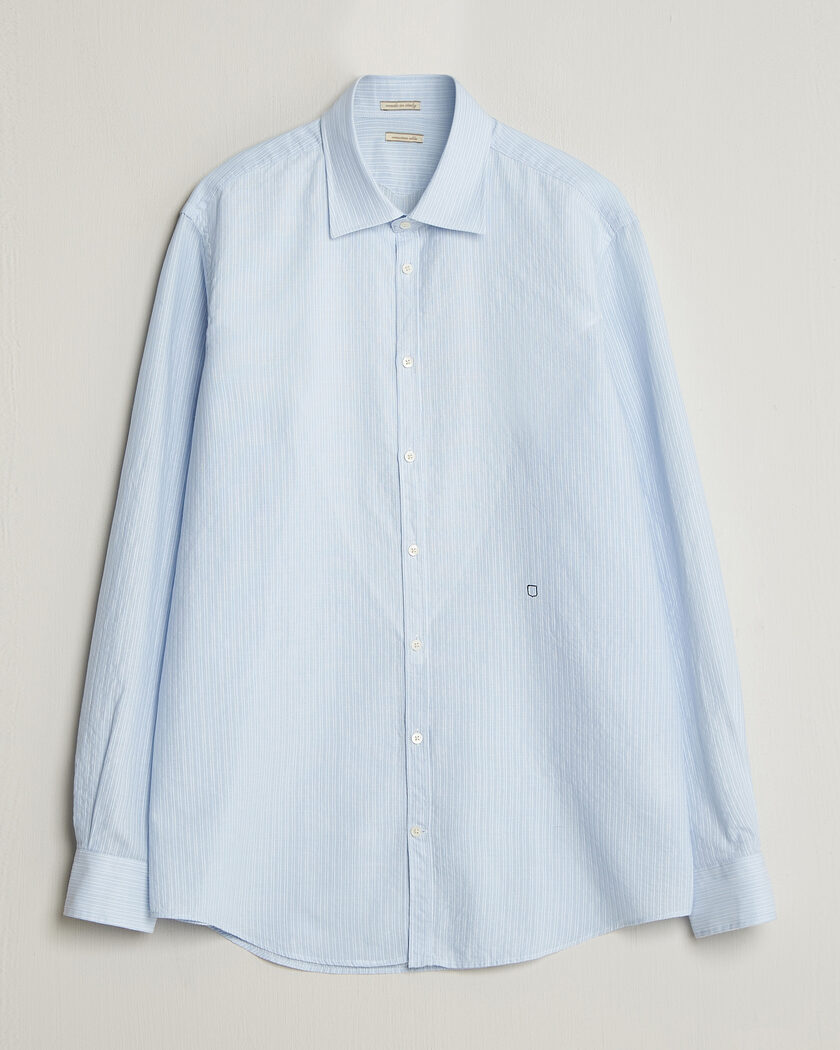 Massimo Alba Genova Striped Shirt Sky Blue – Blu