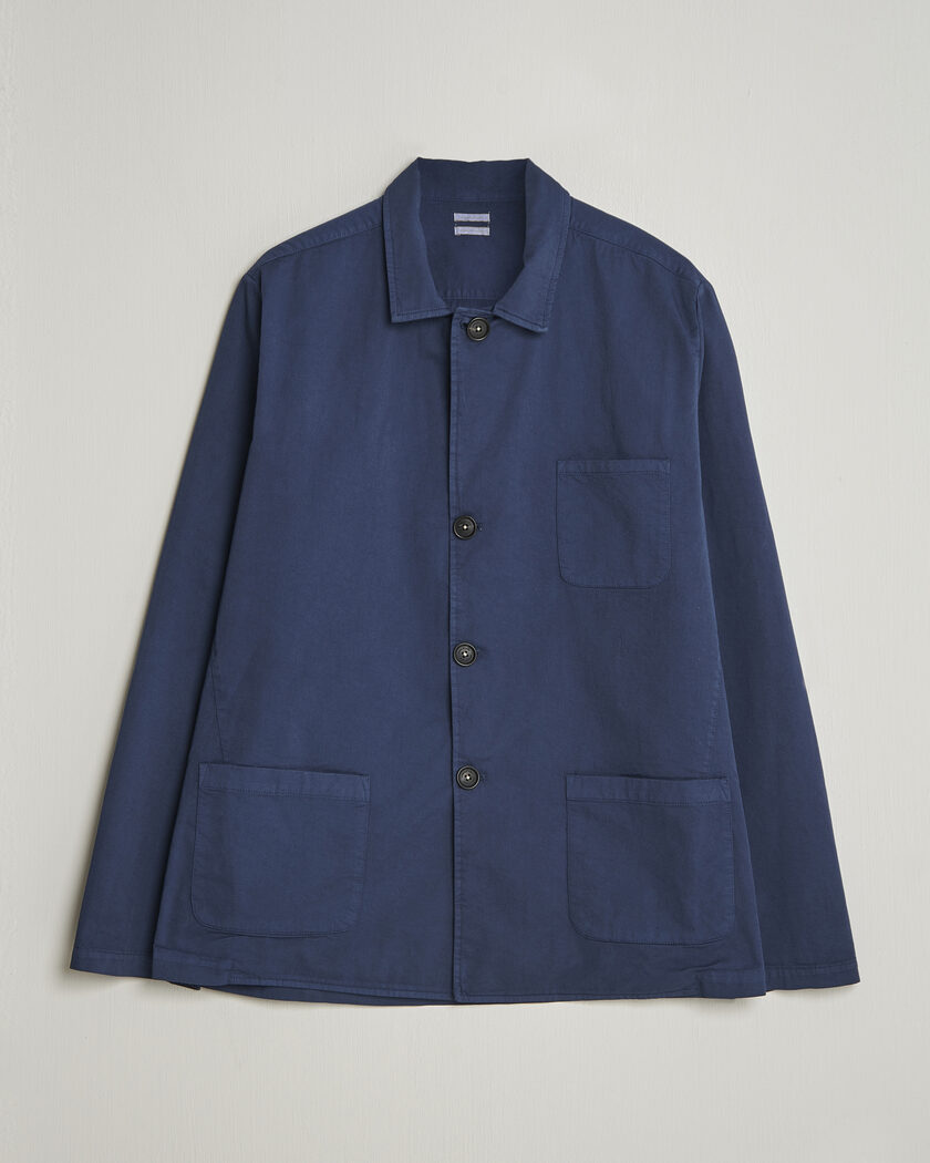 Massimo Alba Florida Cotton Shirt Jacket Midnight Blue – Blu