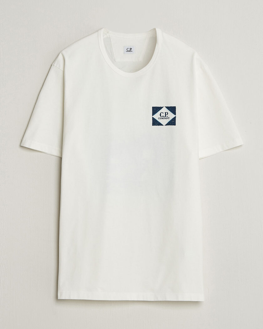 C.P. Company Cotton Jersey Back Print T-Shirt White – Bianco