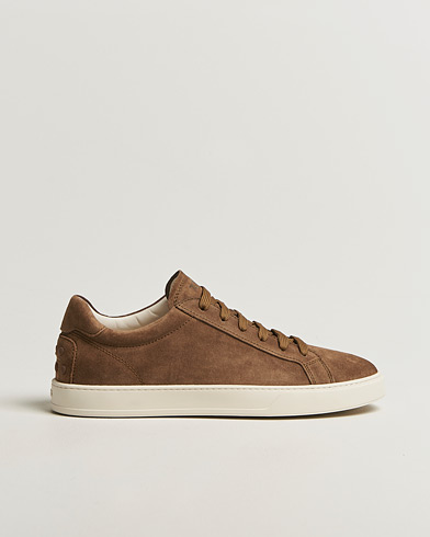 Tod's Cassetta Lacciata Sneaker Chestnut Suede – Marrone