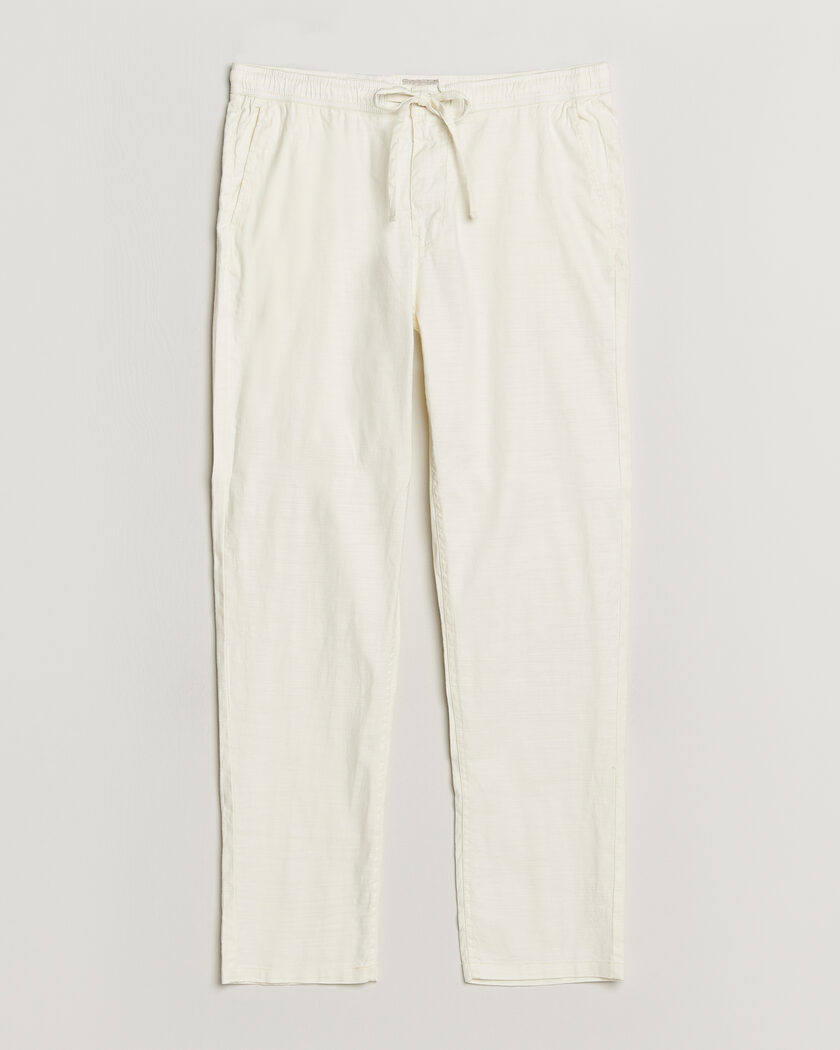 Morris Fenix Linen Trousers Off White – Bianco