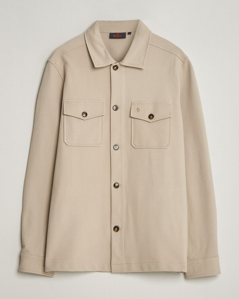 Morris Andrew Jersey Overshirt Khaki – Beige