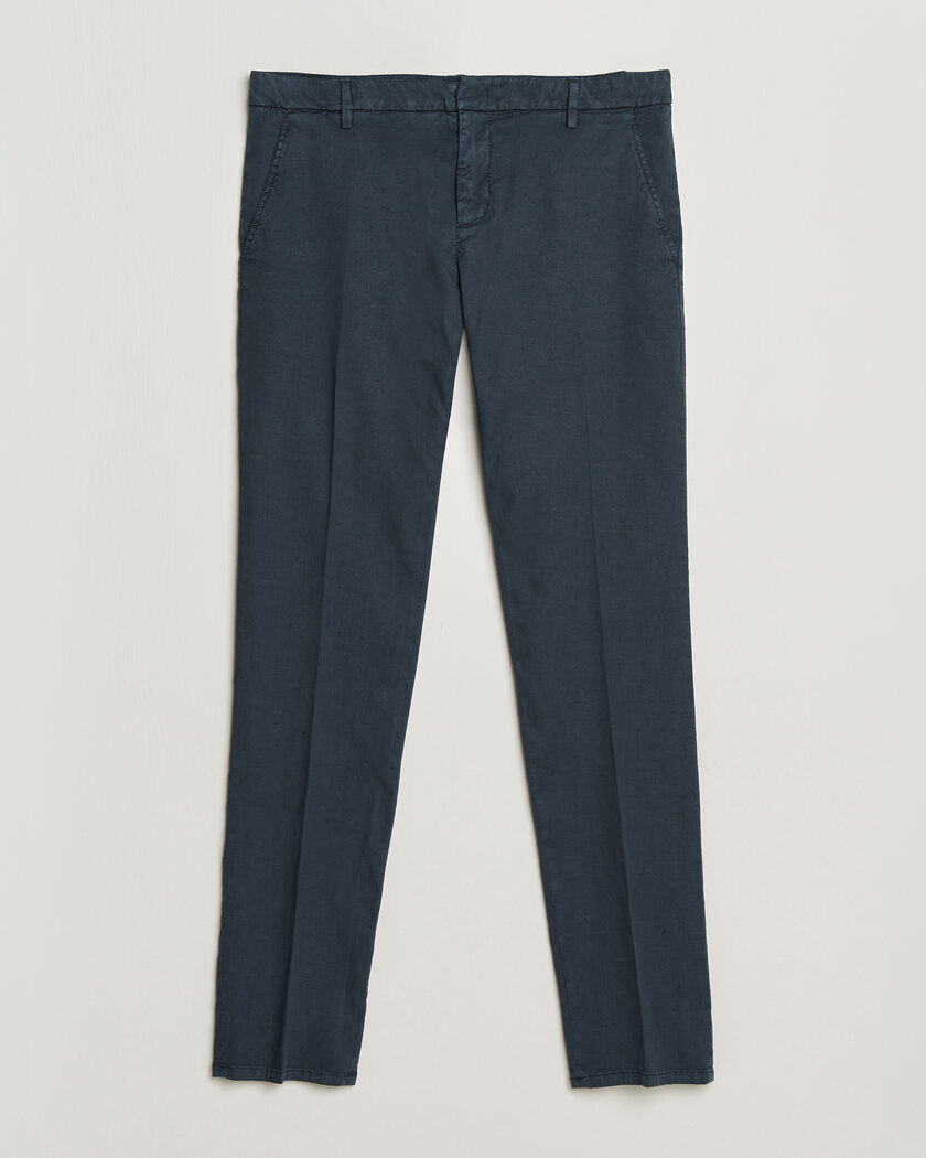 Dondup Spiritisimo Linen Stretch Chinos Navy – Blu