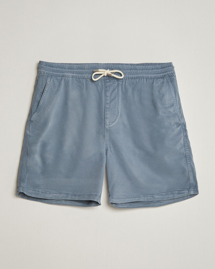 NN07 Gregor Drawstring Shorts Stone Blue – Blu