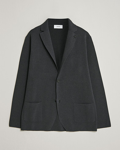 Lardini Knitted Cotton Blazer Grey – Grigio