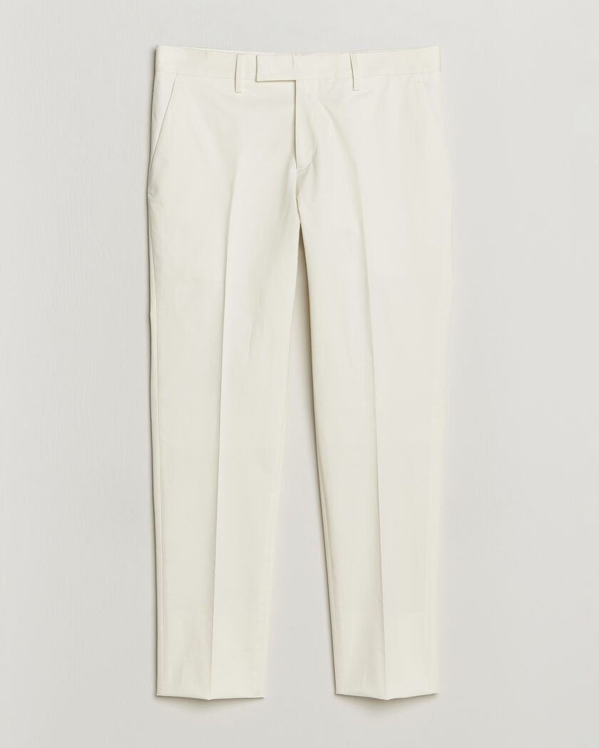 Lardini Lyon Cotton Twill Stretch Trousers White – Bianco