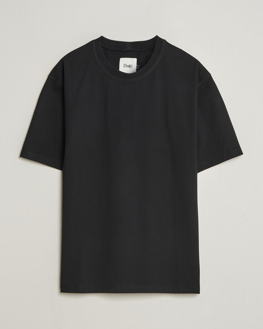 Drake's Short Sleeve Hiking T-Shirt Black – Nero