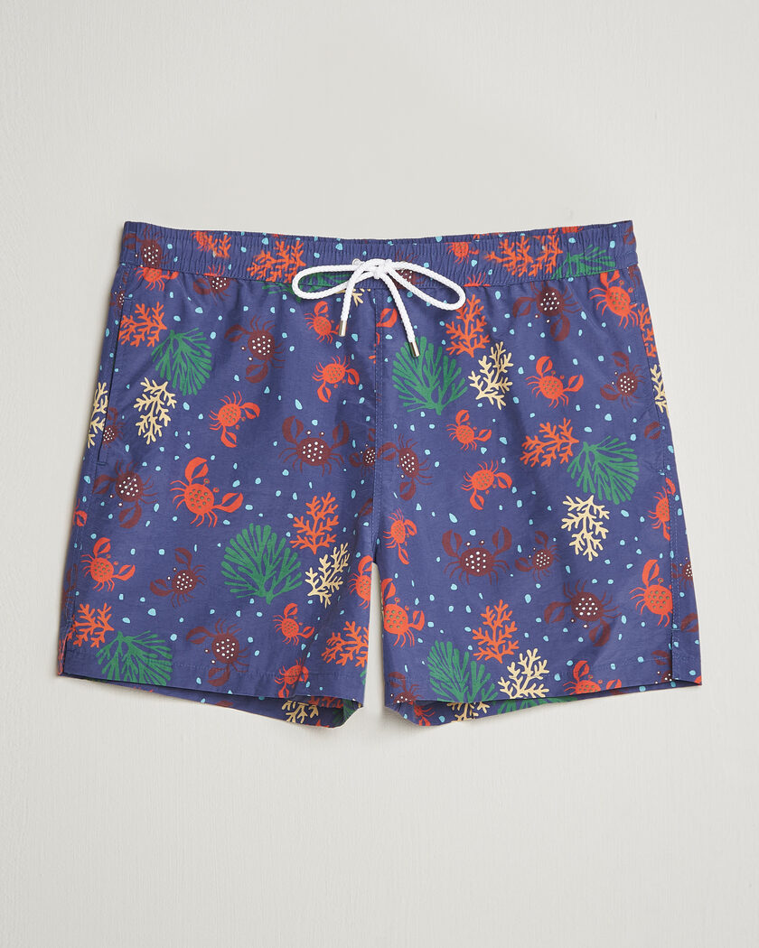 Drake's Crabs Drawstring Swimshorts Blue – Blu
