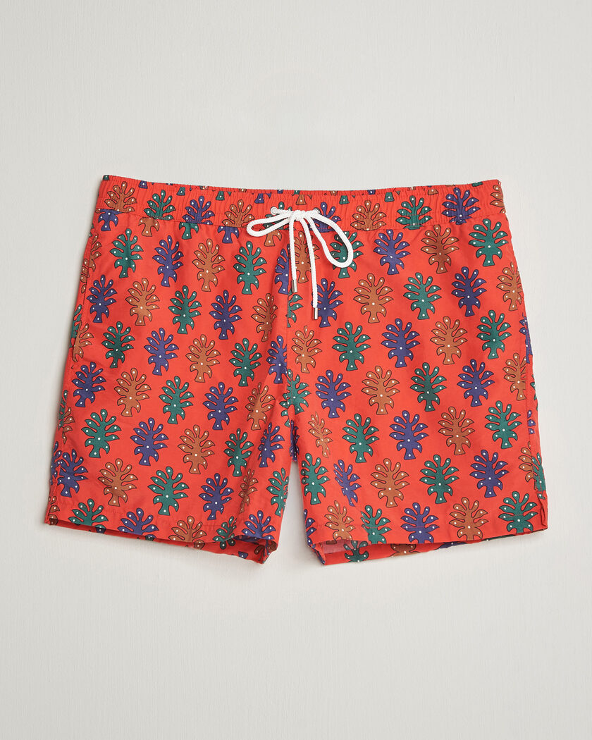 Drake's Trees Drawstring Swimshorts Tomato – Rosso