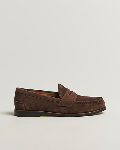 Polo Ralph Lauren Alston Suede Penny Loafers Dark Brown – Marrone