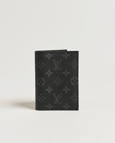 Louis Vuitton Pre-Owned Passport Cover Monogram Eclipse – Grigio