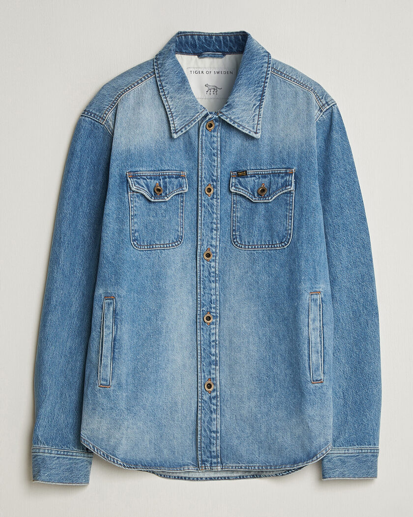 Tiger of Sweden Get Denim Jacket Light Blue – Blu