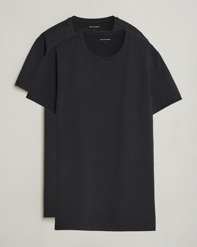 Tiger of Sweden Heimdal 2-Pack Crew Neck T-Shirt Black – Nero