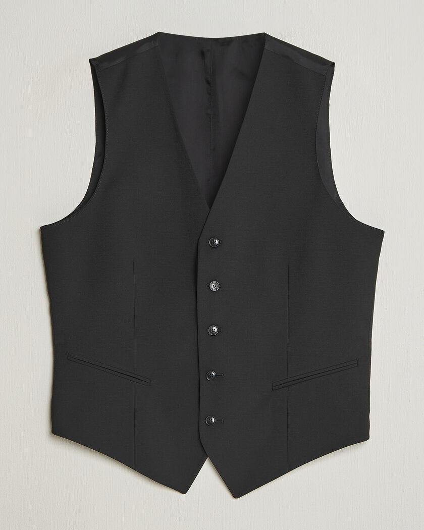 Tiger of Sweden Winston Wool Travel Waistcoat Black – Nero
