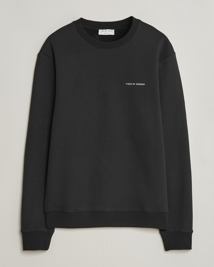 Tiger of Sweden Emerson Crew Neck Sweatshirt Black – Nero