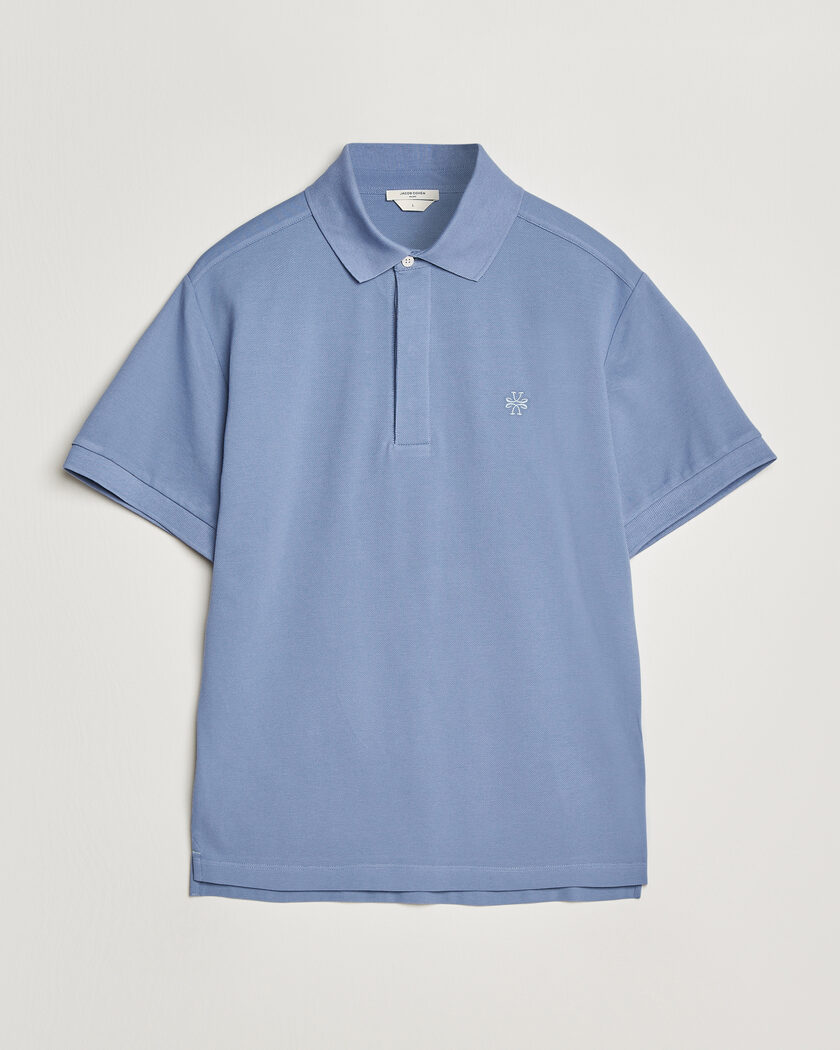 Jacob Cohën Cotton Polo Piquet Aviation – Blu