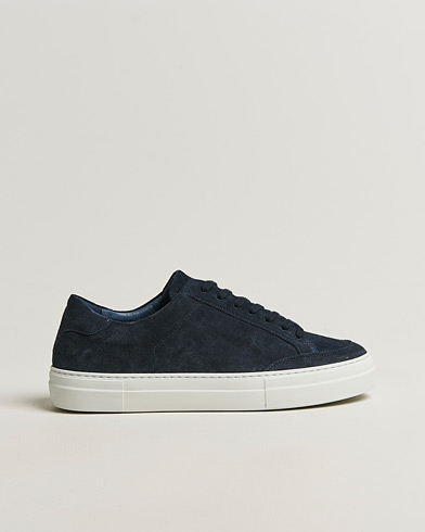 J.Lindeberg Art Signature Suede Sneaker JL Navy – Blu