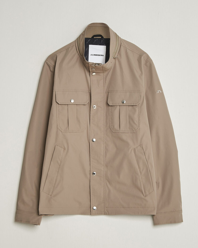 J.Lindeberg Bailey Recyceled Poly Jacket Brindle – Verde