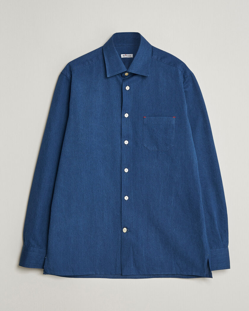 Kiton Denim Sport Shirt Medium Blue – Blu