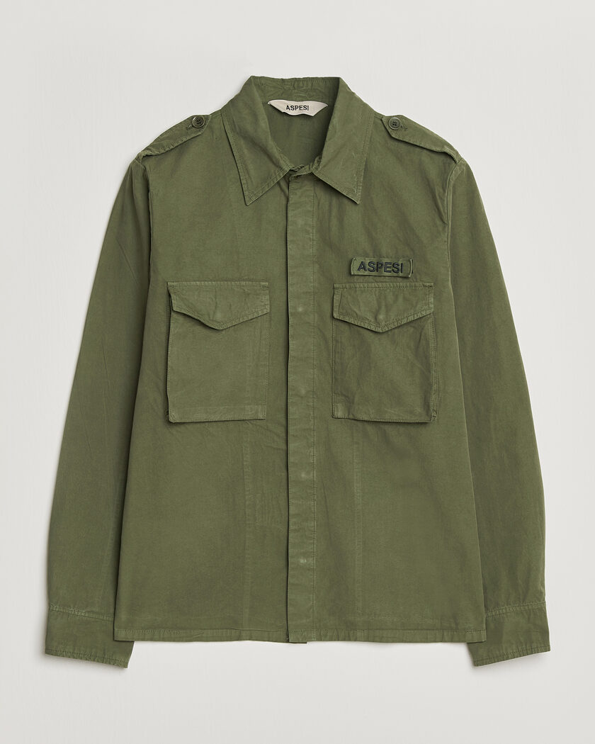 Aspesi Cotton Field Shirt Olive – Verde