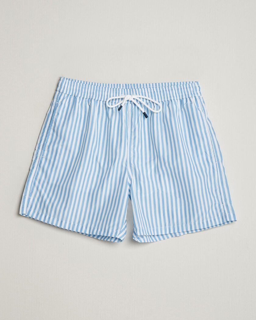 Fedeli Madeira Swim Trunk Wide Blue Stripes – Blu