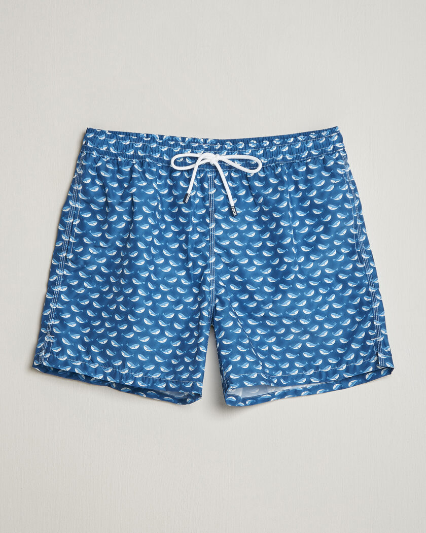 Fedeli Madeira Swim Trunk Blue Whales – Blu
