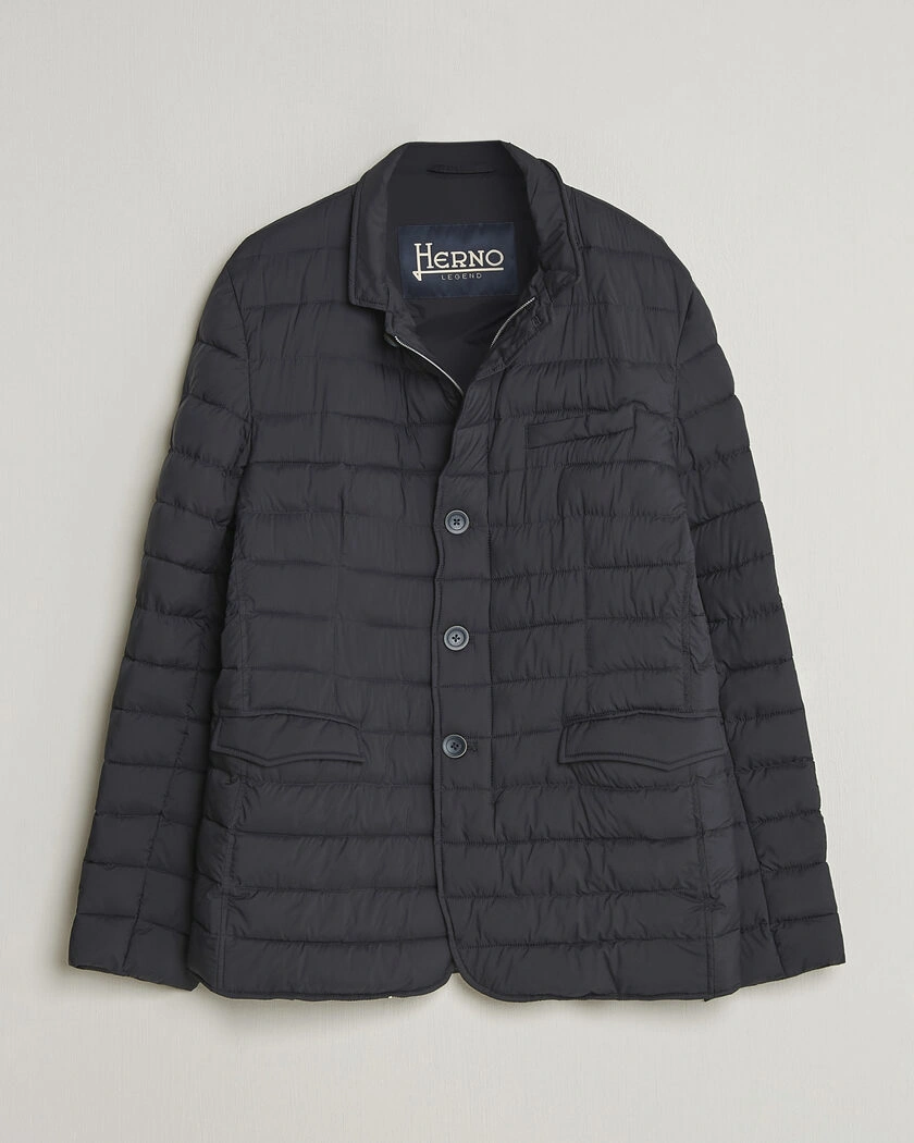 Herno Nuage Matt Nylon Blazer Navy – Blu