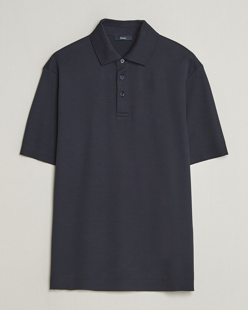 Herno Micro Piquet Polo Navy – Blu