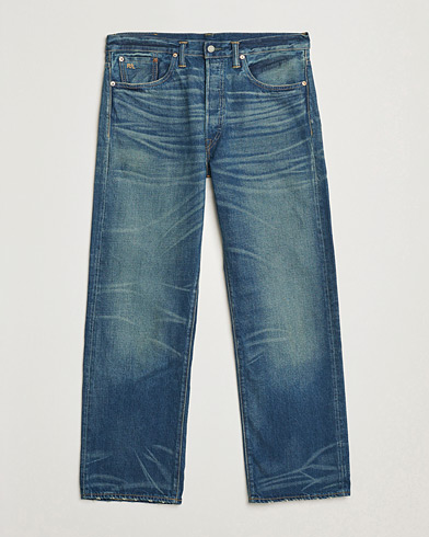 RRL Vintage Fit 5-Pocket Denim Grandfalls Wash – Blu