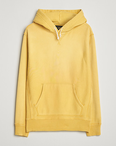 RRL Hooded Sweatshirt Campus Yellow – Giallo