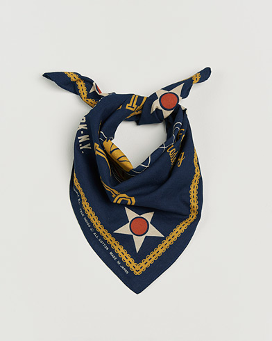 RRL Surplus Bandana Indigo/Gold – Blu